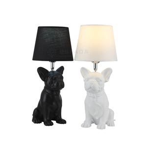 Französische Bulldog Bedside Table Lamp