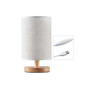 bedside LED Dimmable Night Light mit Fabric Shade